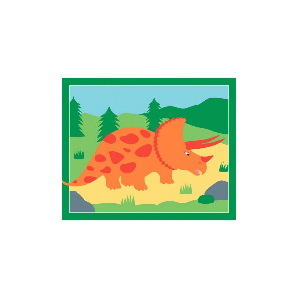 6 cartes sable paillette - Dinosaures - Activités pour enfant