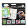 photo-6 cartes sable paillette - Cœurs nounours - Activités pour enfant