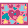 6 cartes sable paillette - Cœurs nounours - Activités pour enfant