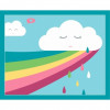 6 cartes sable paillette - Cœurs nounours - Activités pour enfant