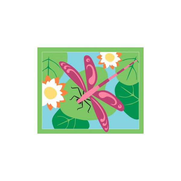 6 cartes sable paillette - Fleurs de printemps - Activités pour enfant
