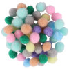photo-Pompons - Assortiment couleurs pastels - 0,8 cm de diamètre - 200 pièces