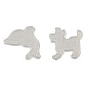 photo-Plaque pour perles à repasser - Dauphin - Chien - 2 pièces