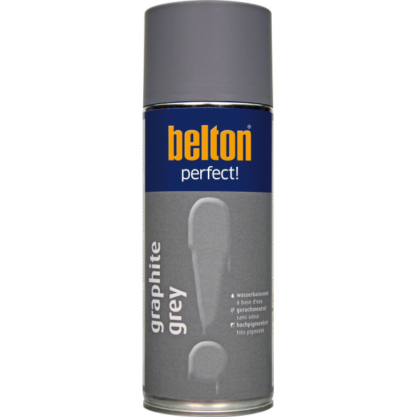photo-Bombe de peinture - Gris graphite - Tous supports - Belton Perfect! - 400ml