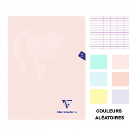 Cahier - 24x32(cm) - Grands carreaux - 96 pages - couverture en polypro - sans spirale - Clairefontaine