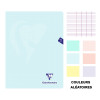 Cahier - 24x32(cm) - Grands carreaux - 96 pages - couverture en polypro - sans spirale - Clairefontaine