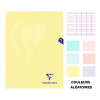 Cahier - 24x32(cm) - Grands carreaux - 96 pages - couverture en polypro - sans spirale - Clairefontaine