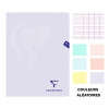 Cahier - 24x32(cm) - Grands carreaux - 96 pages - couverture en polypro - sans spirale - Clairefontaine