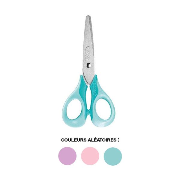 Ciseaux scolaires - Ergonomique - 13 cm - Sensoft Pastel - Maped