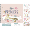 photo-Album photo - Naissance - Bébé - Fille - Rose - 40 pages - Inclus stickers + rubans