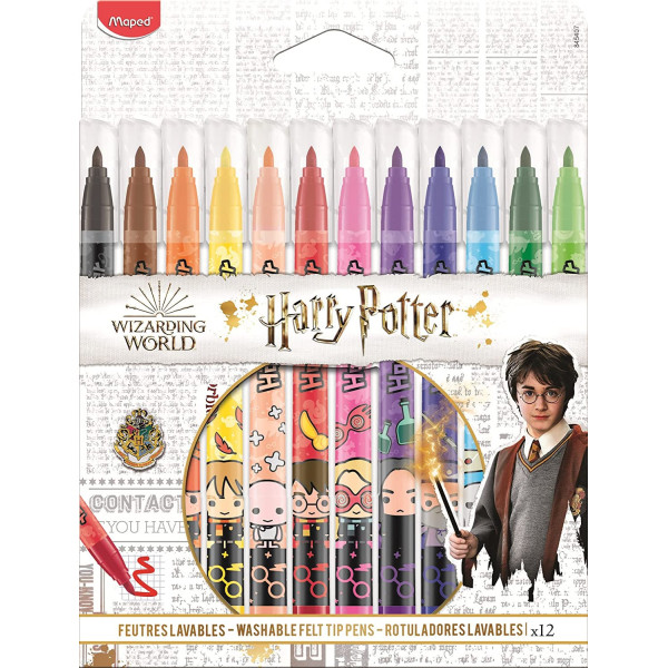 photo-12 feutres de coloriage - Harry Potter - Assortiment couleurs - Maped