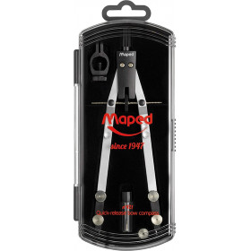 photo-Compas technique - Réglage rapide - Métal - Coffret 3 pièces - Maped
