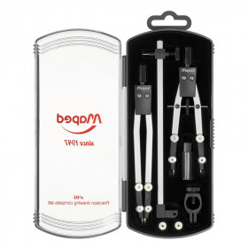 photo-Compas technique - Dessin technique précision - Métal - Coffret 2 compas - Maped