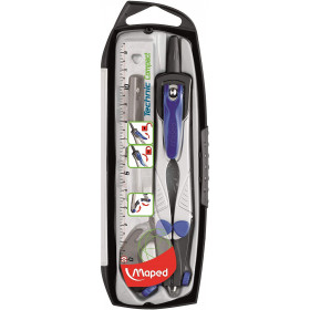 photo-Compas technique - Scolaire - Coffret 4 pièces - Technic Compact - Maped