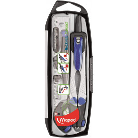 photo-Compas technique - Scolaire - Coffret 5 pièces - Technic Compact - Maped