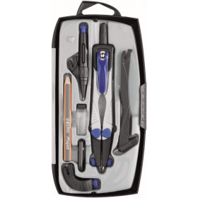 photo-Compas technique - Scolaire - Coffret 7 pièces - Technic Compact - Maped