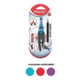photo-Compas - Scolaire - Avec bague pour crayon graphite stylo - Stop & Safe - Maped