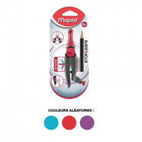 Compas - Scolaire - Avec bague pour crayon graphite stylo - Stop & Safe - Maped