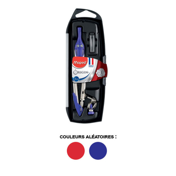 Compas - Scolaire - Métal - Coffret 3 pièces - Origin - Maped