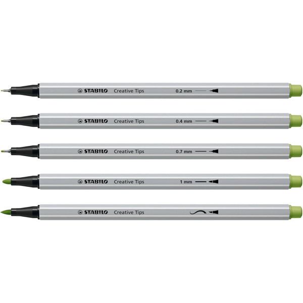 Feutres - Coloriage, dessin - 30 couleurs pastels - Assortiment pointes - STABILO Creative Tips