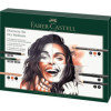 photo-Coffret dessin - Faber-Castell - Crayons Polychromos, Pitt pastell, charbon + accessoires