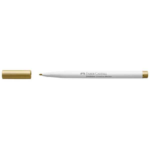 Feutre - Or - 550 - Indélébile - Pointe 1,5mm - Tous supports - Faber-Castell Goldfaber creative marker