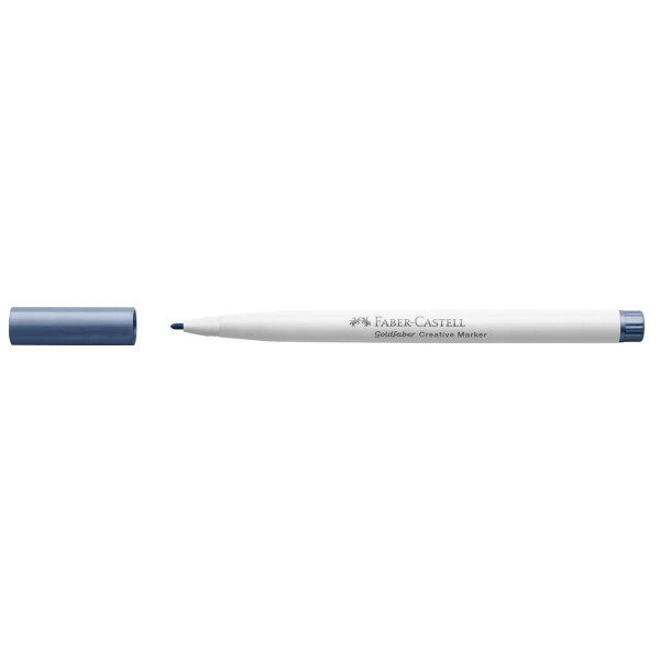 Feutre - Bleu marine - 553 - Indélébile - Pointe 1,5mm - Tous supports - Faber-Castell Goldfaber creative marker
