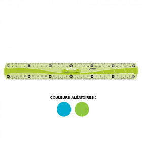 Règle - Double décimètre - 30 cm - Plastique - Incassable - Maped