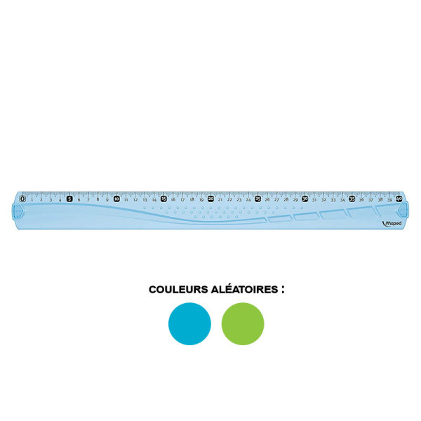 photo-Règle - Plate - 40 cm - Plastique - Incassable - Maped
