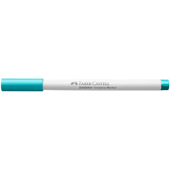 photo-Feutre - Bleu caraïbe - 556 - Indélébile - Pointe pinceau - Tous supports - Faber-Castell Goldfaber creative marker