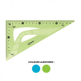 Equerre - Scolaire - 60° - Grand côté 21 cm - Plastique - Incassable - Maped