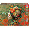 photo-Puzzle - Portrait floral artistique - Femme aux fleurs - 1000 pièces - Dès 14 ans - Educa