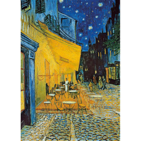 Puzzles - Tableaux Van Gogh - Les tournesols - Terrasse café du soir - 2x1000 pièces - Dès 14ans