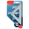 photo-Equerre - Scolaire - 45° - Hypoténuse 21 cm - Aluminium - Maped