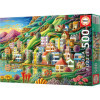 Puzzle - Le port caché coloré - 500 pièces - Dès 11 ans - 48x34cm - Educa