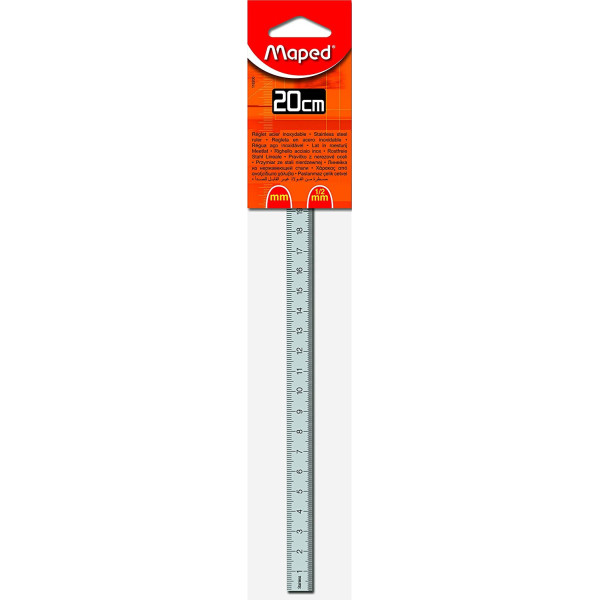 photo-Réglet - 20 cm - Acier inoxydable - Usage technique - Maped