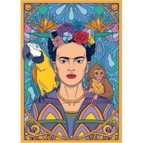 Puzzle - Fridha Kahlo - Portait - 1500 pièces - 85x60cm - Dès 14 ans - Educa