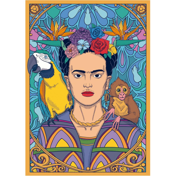 Puzzle - Fridha Kahlo - Portait - 1500 pièces - 85x60cm - Dès 14 ans - Educa