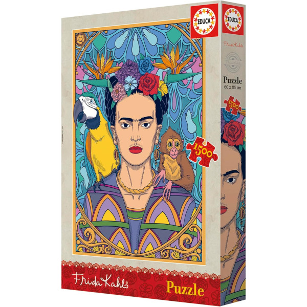Puzzle - Fridha Kahlo - Portait - 1500 pièces - 85x60cm - Dès 14 ans - Educa