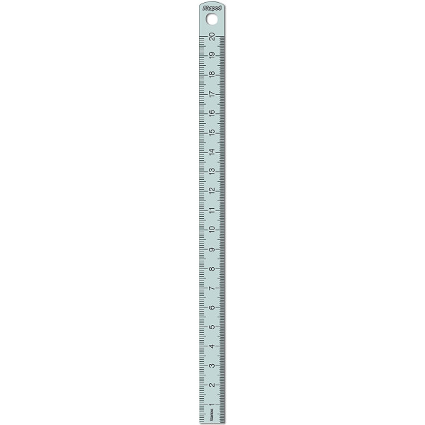 Réglet - 20 cm - Acier inoxydable - Usage technique - Maped