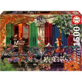 photo-Puzzle - La sérénade - Musiciens - 1500 pièces - Adulte - Dès 14 ans - 85x60cm - Educa