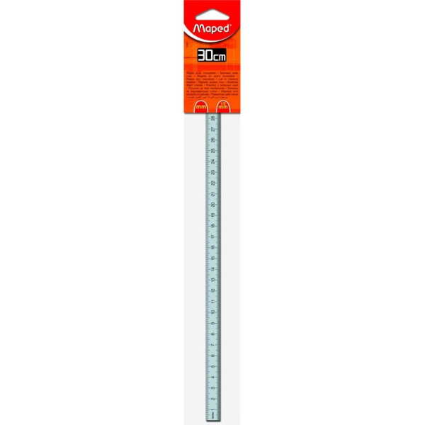 photo-Réglet - 30 cm - Acier inoxydable - Usage technique - Maped