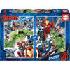 photo-Puzzle - Avengers Marvel - Super héros - 2 x 100 pièces - 40x28cm - Dès 6 ans - Educa