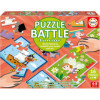 Jeu de société - Puzzle battle junior - Dès 4 ans - 16 puzzles de 9 pièces - Educa