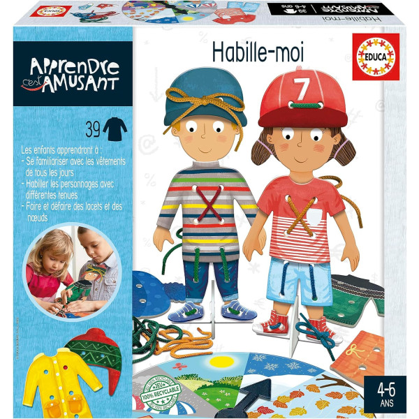 photo-Jeu éducatif - Apprendre les vêtements - Personnage à habiller - Dès 4 ans - Educa
