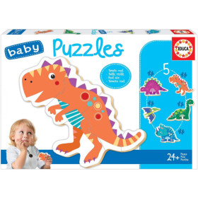 photo-Puzzles - Dinosaures - 5 pièces - Dès 2 ans - 5 modèles - Educa