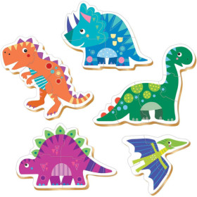 Puzzles - Dinosaures - 5 pièces - Dès 2 ans - 5 modèles - Educa