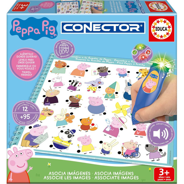 photo-Jeu éducatif - Peppa Pig - Connector - Questions/réponses - Dès 3 ans - Educa