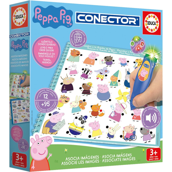 Jeu éducatif - Peppa Pig - Connector - Questions/réponses - Dès 3 ans - Educa