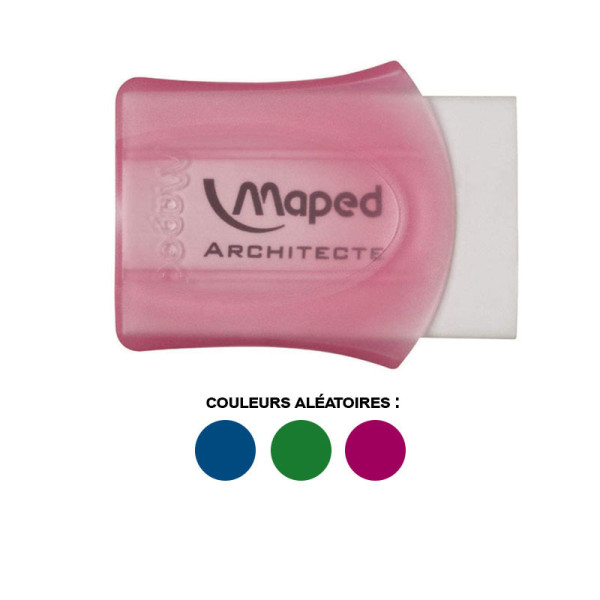 Gomme - Blanche - Avec étui de protection en plastique - Architecte - Maped